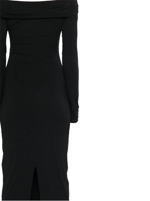 Black jersey dress ROTATE BIRGERCHRISTENSEN | 113026100BCR738100